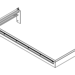Pallet Rack Heavy-Duty Cantilever End Shelf Frame