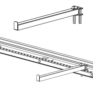 Vertical Divider Arm Heavy-Duty with Front Lip