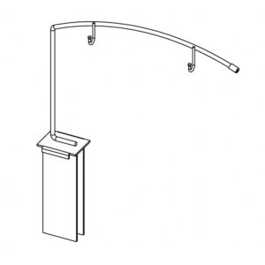 Wire Health & Beauty Aid Sign Holder Single Arm