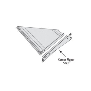 Outside Corner Upper & Base Shelf