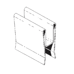 Storage Shelving Back-to-Back Retainer