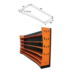 Half-Radius Concave Upper Shelf
