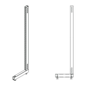 Tubular Pharmacy Wall Upright