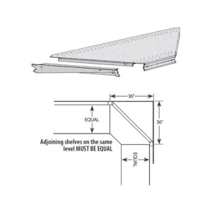 Inside Corner Upper & Base Shelf
